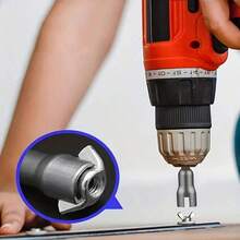 2pcs/1pc Hex Nut Adapter, Butterfly Bolt Socket Wrench, Electric Screwdriver Accessories, Tool Slot, Slotted Hex Shank Butterfly Wrench, Slotted Socket Wrench, Electric Drill Butterfly Socket Tool, Butterfly Nut Socket - Multicolor - View 4