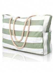 Beach Bags For Women, Large Waterproof Beach Tote Bag Zipper Beach Bags Waterproof Sandproof Swim Pool Bag Large Tote