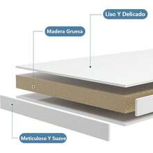 Librero de almacenamiento multicapa con cajones diseño minimalista para sala u oficina organizador de libros y decoración moderno y funcional - Granate - Ver 5