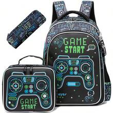 Boys Backpack Set For School For Boys,3-In-1 Backpacks For Boys With Lunch Box Bag And Pencil Case, Cute Bookbag Gift For Birthday Christmas Back To School Ages 6-12 - Multicolor School Bag Set - View 10