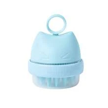 1 peça Escova de Massagem de Xampu com Cabeça Dupla Fofa, Escova de Xampu de Limpeza do Couro Cabeludo Multi-Função de Silicone, Adequada para Lavagem de Cabelo e Banho