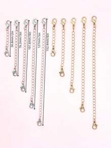 New Jewelry Extension Chain Extender, Lobster Clasp For Necklace, Bracelet, Anklet, Size 2" - 6" Adjustable, Suitable For Men And Women Daily Wear