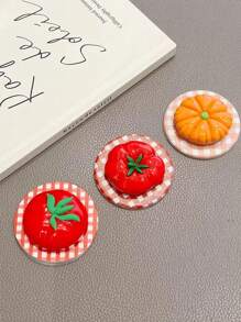 Nuevo soporte magnético para teléfono MagSafe con diseño lindo de calabaza, plátano, rosquilla y fresa, con adhesión fuerte y extensible, para mujeres