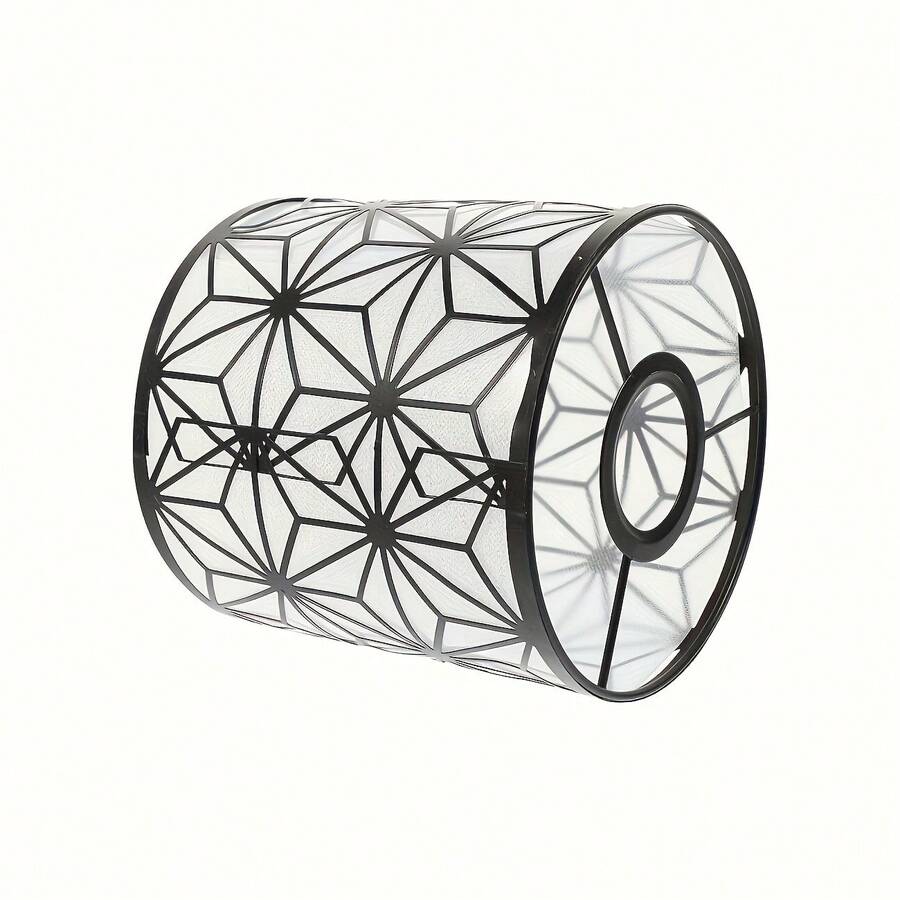 1 件黑色金属灯罩北欧现代风格灯罩笼式装饰灯罩，替换台灯吊灯壁灯适用于浴室客厅办公室卧室厨房餐厅会议室书房宿舍（仅灯罩）