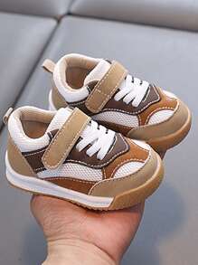 Zapatos deportivos para bebé/niño pequeño con diseño de fácil de poner y quitar, para primavera y otoño. Suela blanda antideslizante, puntera redonda, para niños y niñas de 0 a 4 años. Zapatillas planas casuales
