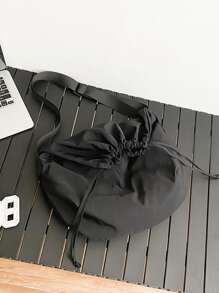 1 szt. Nowa minimalistyczna torba ze ściągaczem - męska torba na ramię w jednolitym kolorze - torebka w stylu retro - torba typu cross-body dla studenta college'u dla mężczyzn