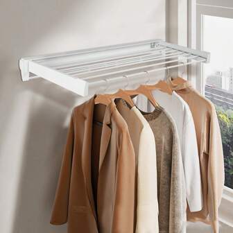 Ahorrador de espacio de pared, secador de ropa, radiador, toallero para balcón, rieles para baño