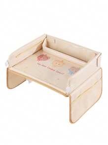 1 Stück Kindersitz-Tablett für Auto - Aufbewahrungstablett für Autositz - Baby-Essenentisch, Auto-Malplatte, Tabletts für Kinder Reisebedarf, Tablett für Kinder Aktivitäten auf Reisen, Kleinkind-Schoßtisch-Organizer für Flugzeug