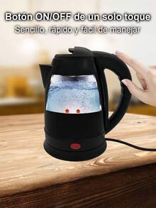 2 litros Hervidor eléctrico ebullición rápida, diseño elegante y funciones de,Ideal para un uso rápido y sencillo,Acero inoxidable,1000W. - Tipo de Enchufe A USA (110-127V) - Ver 9