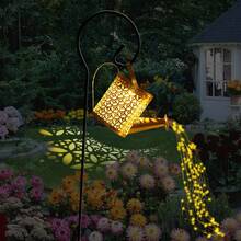 Solar Water Bottle Hanging Light, Hanging Solar Waterfall Light With String Lights - Retro Metal Pot Shaped Outdoor Garden Decoration Light (Including Bracket), Suitable For Trails, Lawns, Terraces, Paths, And Courtyards - Multicolor - View 6