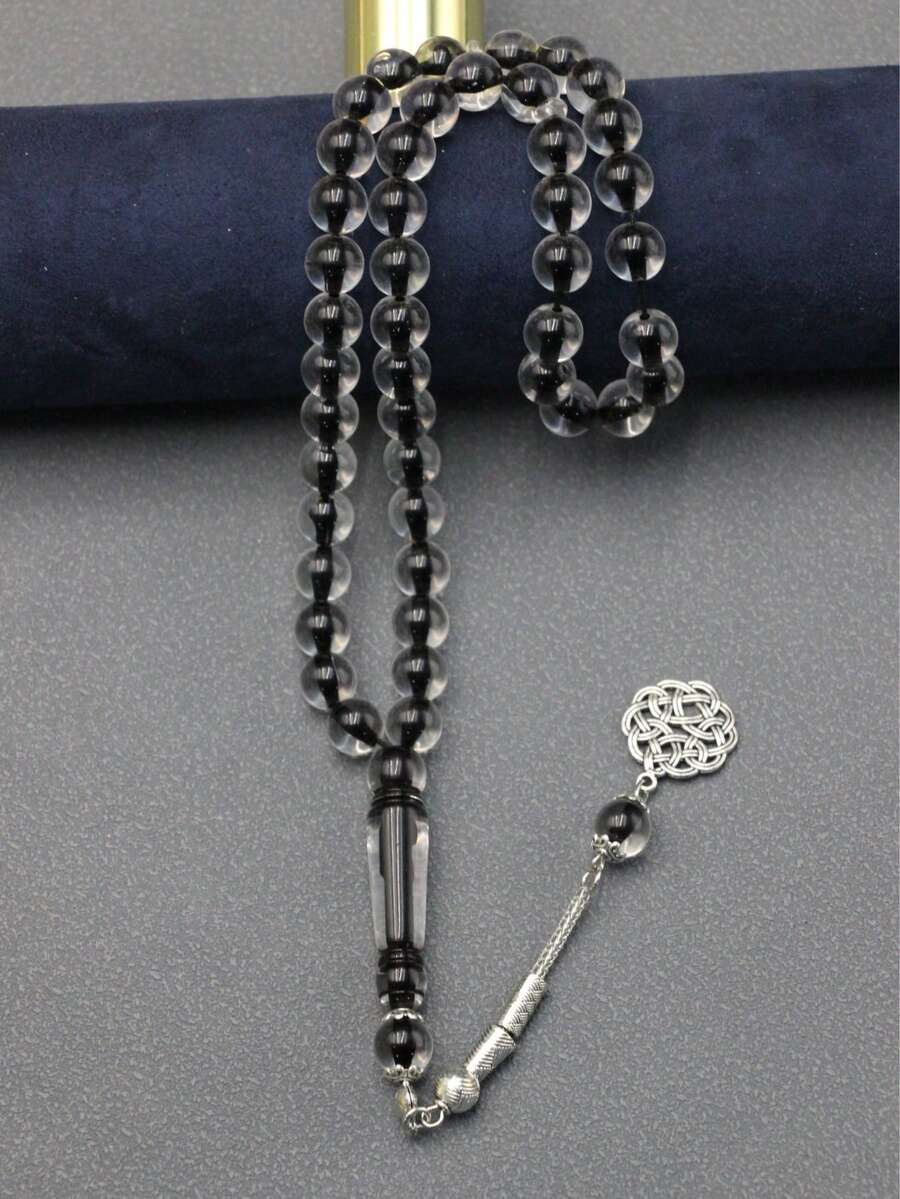 1 件/3 件经典黑蓝色 10 毫米 45 颗珠子手链，时尚念珠手链 - 彩色 - 查看 1