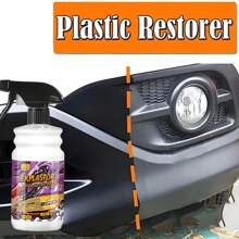 Agente restaurador de plástico para vehículos, Agente de revestimiento para plástico y goma exterior, Limpieza, Renovación y Restauración, Brillo negro, Sellado y Reacondicionamiento de vehículos