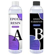 1:1 AB transparentes Epoxid-Harz Set, 500/240ml Epoxid-Harz Kleber mit hoher Klebkraft und kristallklarem Härter, DIY Schmuckherstellung, Beschichtungen, Holz, Harz-Formen, Empfehlung für Anfänger
