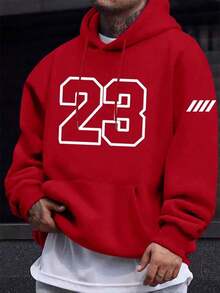 NUMBER 23 Sweatshirt Jacket  Blouse - 紅色 - 查看 1