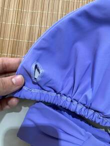 Triangle Bikini With Double Butterfly String Panties In Various Colors - Lilac - View 3