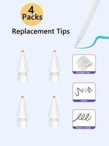 3/6/9 PCS Replacement Tips Compatible With Apple Pencil 1st/2nd Gen, Pencil Nibs Compatible With Ipad Pro Pencil 2/1 Gen,IPad Pro Pencil Sets Best Gifts For Christmas, Family, Friends, Birthday, Holiday Pen Accessories