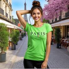 Women T-Shirts - Lime Green - View 3