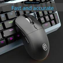 Souris de jeu filaire avec boutons programmables, souris optique avec éclairage LED, convient aux ordinateurs portables/de bureau/souris avec uniquement des connexions filaires