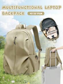 Mochila escolar de moda para niños y niñas adolescentes, mochila grande para portátil que cabe notebooks de 14-15.6 pulgadas, de 45*32*17 pulgadas, mochila escolar duradera y casual, mochila diaria para viaje con dos bolsillos internos y bolsillo para portátil, disponible en varios colores
