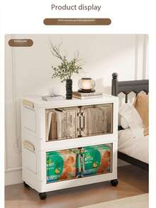 1 件 45 厘米/17.7 英寸宽储物柜，可折叠储物箱，家庭客厅玩具柜整理器，零食柜，厨房储物柜，圣诞礼物，储物盒，床下储物