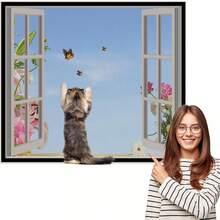 DIY Self-Adhesive Mosquito Net Screen, Suitable For Kitchen, Bedroom, Highly Dense Anti-Mosquito And Bug Summer Net, Breathable And Decorative For Home Window