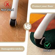 Chakme Office Chair Mat For Hardwood Floor, 48"X36" Easy Glide Computer Desk Mat Protector For Rolling Chair Under Desk Rug Nonslip Backing, Machine Wash, (Boho) - Colorful - View 4