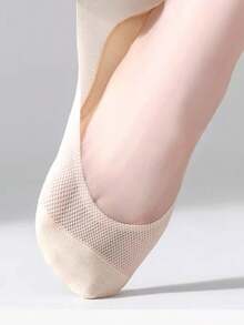 5 Pairs Ice Silk Boat Socks Women's Summer Thin Low Vamp Invisible Silicone Anti Slip And Bottom Summer Boat Socks - Mouldless - View 3