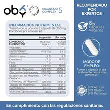 Suplemento de Magnesio con 5 Formas Diferentes: Citrato, Bisglicinato, Treonato, Gluconato y Taurato, Alta Absorción, Minerales Quelados, Con Camu Camu y Vitamina D3, 760mg por Cápsula, 65 Cápsulas - 65 cápsulas - Ver 6