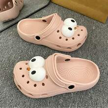 Zapatos Dongdong de dibujos animados súper lindos zapatillas lindas y ligeras antideslizantes en casa Eva Baotou - Rosa - Ver 3