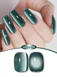 Miss Leia 9件装15ml夏季美甲闪光水晶玻璃珠瓷白色猫眼凝胶指甲油新款小灯泡水晶猫眼高密度月光白磁性指甲油流行色凝胶清漆初学者美甲半永久可浸泡UV LED固化适用于美甲沙龙套装DIY家居节日女士礼物美甲