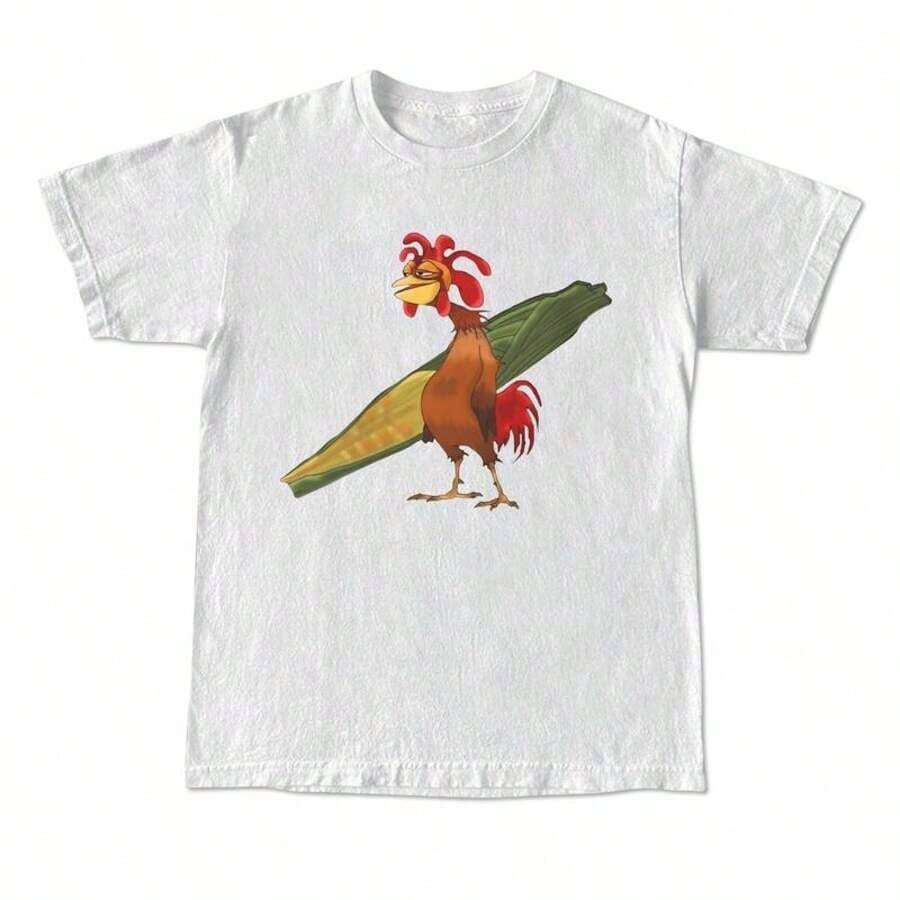 Chicken Joe Shirt, Beach Surf Unisex T-Shirt Back Printed Cotton Casual Classic, Gift For Her, Gift For Him, Gift For Friend Menswear Top - 1 - 查看 1