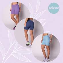 Selene Seamless And Non-Transparency Shorts Sport Academia New Collection 2025 - 玫紅色 - 查看 8