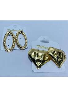 KITS OF 2 PAIRS OF PLATED EARRINGS - KIT 14 - Ver 2