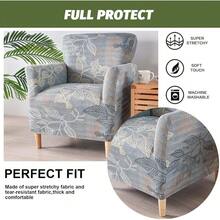 Local Delivery - Banquet Armchair Slipcover Printed Chair Covers With Arms Stretch Club Chair Slipcover Soft Armchair Sofa Covers Anti-Slip Furniture Protector For Dogs Pets Home Living Room Decor, 14 - 14 - 查看 3