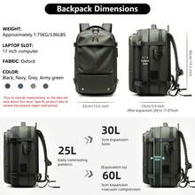 Sea Choice Vacpack Backpack One-Click Automatic Compression Backpack TSA Lock Laptop Backpack Water-Resistant Space Saver Backpack New Upgraded Version - Green - View 3