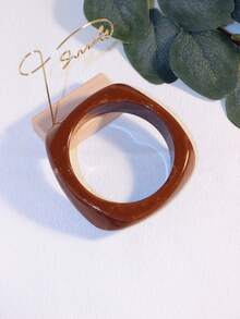 1pc Asymmetrical Semi-Transparent Acrylic Fashion Bracelet, With Unique Design Suitable For Niche Fashion Matching - Bracelet - View 24