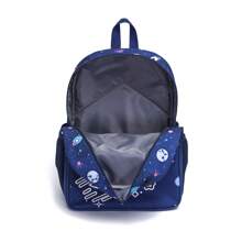 3 件套男童背包儿童 16 英寸轻便可爱宇航员学校书包带午餐盒和铅笔盒适合小学高中