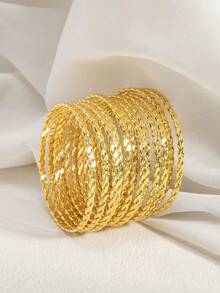 12 件独特设计女孩/女孩编织绳手链