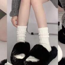 2/6/10/20双装白色女士船袜，简约时尚休闲百搭保暖舒适柔软弹力船袜，适合日常穿着（注：数量为单只数量）圣诞礼物 - 白色 - 查看 5