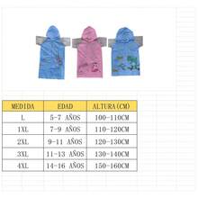 Raincoat Designs For Children In Various Sizes - 藍色 - 查看 6