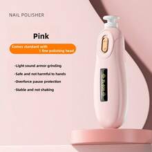 Cortaúñas eléctrico para bebé con 6 cabezales de pulido, diseño silencioso para bebés de 0 a 36 meses, set de cuidado de uñas para recién nacidos, caja de regalo (verde, rosa) - Rosa - Ver 13