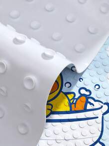 B. Duck 1 pieza Alfombra de ducha gruesa con estilo de pato de dibujos animados, autorizada por B.DUCK, con ventosas antideslizantes, lavable a máquina, accesorio de baño y decoración de baño