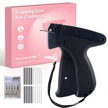 Fine Stitch Gun Stitchy Quick Clothing Fixer For Clothes,Micro Tagging Gun For Clothing With 6 Fine Needles & 1000 Pcs Fasteners,Mini Speedy Sticky Sewing Hemming Tool,Tagging Gun For Clothing, Tag Attacher Gun For Standard Retail Price Tag, Tag Gun Kit With Barbs Fasteners, Tagging Gun For Store Consignment, Garage Yard