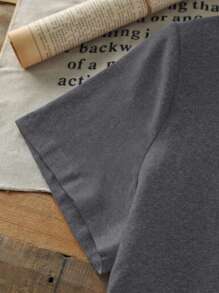 女士休闲短袖圆领大码 T 恤