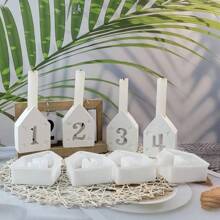 1 pieza Molde de vela de aromaterapia con forma de casa del amor, molde de silicona de resina para decoraciones en miniatura de casas de yeso DIY