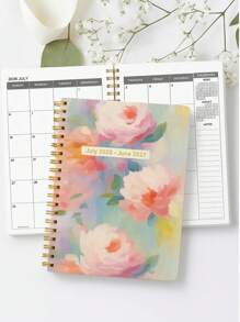2025 Undated Weekly Planner, Weekly To Do List Notebook With Goal & Habit Tracker Organizer, PINK, A5 Weekly Planner Notebook With Spiral Binding Back To School, School Supplies