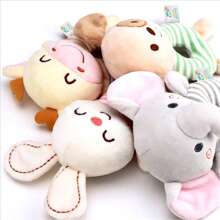 Christmas Decoration New Baby Rattle Toys Cartoon Animals Plush Infant Hand Ring Bed Toys For Newborn 0-24 Months Toddler Early Educational Toy