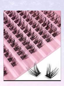 Rikuaild 120 件 D 卷睫毛簇可重复使用单根睫毛自然柔软睫毛簇 DIY 睫毛延长易佩戴旅行必备化妆工具睫毛簇、睫毛簇、单根睫毛、睫毛、假睫毛 - D - 查看 6