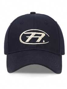 1pc Letter R Embroidered Soft Top Baseball Cap, Unisex Couple Cap, Retro Letter Design Sun Hat, Fashionable Travel Windproof Cap, Suitable For Travel, Hiking, Cycling - B - View 8