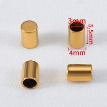20 Buah Gesper Tali Kulit Gantung Stainless Steel, Tutup Ujung Datar Berlapis Emas, Cocok untuk Aksesoris Pembuatan Kalung, Gelang, dan Perhiasan DIY - gesper tali - View 10